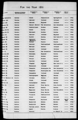 Thumbnail for Boston Births, 1882-1895 > Boston Births, 1891