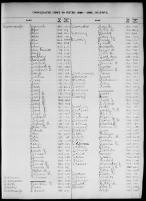 Thumbnail for Boston Births, 1849-1881 > Boston Birth Index, 1849-1869