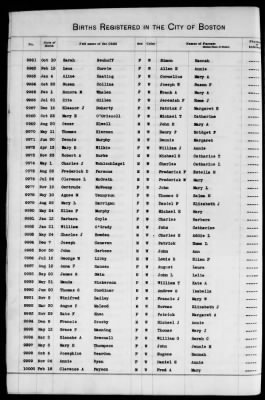 Thumbnail for Boston Births, 1882-1895 > Boston Births, 1891