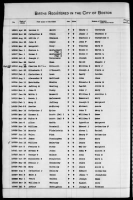 Thumbnail for Boston Births, 1882-1895 > Boston Births, 1891