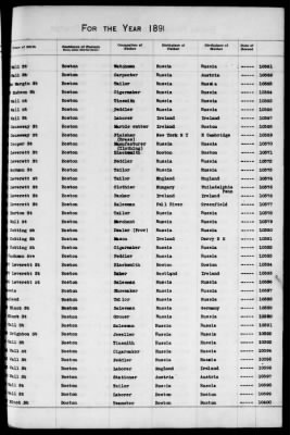 Thumbnail for Boston Births, 1882-1895 > Boston Births, 1891