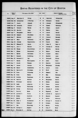 Thumbnail for Boston Births, 1882-1895 > Boston Births, 1891