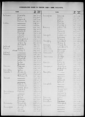 Thumbnail for Boston Births, 1849-1881 > Boston Birth Index, 1849-1869