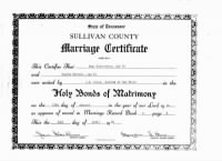 Thumbnail for Hugh & Maggie Richardson marriage cert.