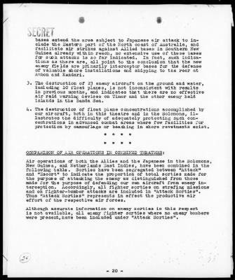 Thumbnail for CINCPAC > Analysis of Air Ops, Solomons, New Guinea & Netherlands E Indies Campaigns, May 1943