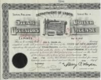 Thumbnail for John G.Polson Jr. boiler License 1946