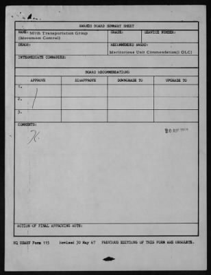 Thumbnail for 507th Transportation Group (Movement Control) > 1970