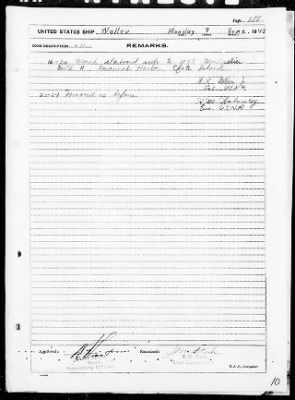 USS WALLER > War Diary, 6/1-30/43