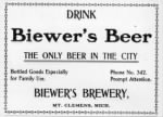 Thumbnail for Advertisement for Biewer's Brewery in Mount Clemens, Michigan