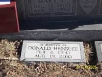 Thumbnail for Don Henslee tombstone