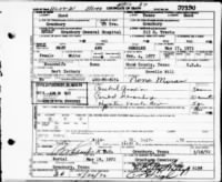 Thumbnail for Annie M. Zachary Henslee death certificate