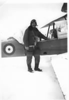 Thumbnail for Jim Bugbee with a RCAF Trainer plane in Canada, 1940-1941.