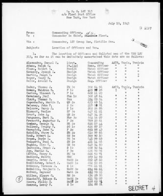 USS LST-313 > Action Report & War Diary, 7/8-10/43