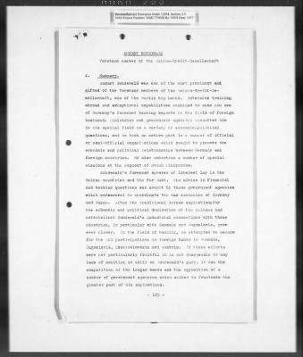 Thumbnail for Records Regarding Bank Investigations > Reichs - Kredit - Gesellschaft, Investigation Of: Report, Exhibits, And Annexes [2 Of 2]