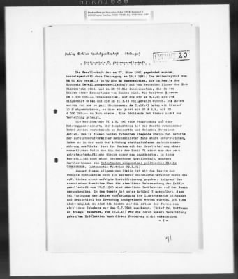 Thumbnail for Records Regarding Bank Investigations > Reichs - Kredit - Gesellschaft, Investigation Of: Report, Exhibits, And Annexes [2 Of 2]