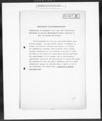 Thumbnail for Records Regarding Bank Investigations > Reichs - Kredit - Gesellschaft, Investigation Of: Report, Exhibits, And Annexes [2 Of 2]