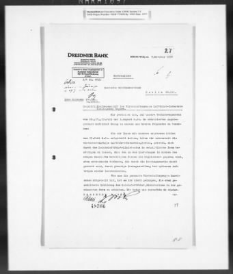 Thumbnail for Records Regarding Bank Investigations > Reichs - Kredit - Gesellschaft, Investigation Of: Report, Exhibits, And Annexes [2 Of 2]