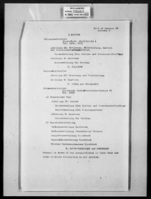 Thumbnail for General Records > German Bureaus At Reich E Land Level Concerned With Mfa&A Doc. No.27 Copy:A Date: 23 June 1944 Source:MH