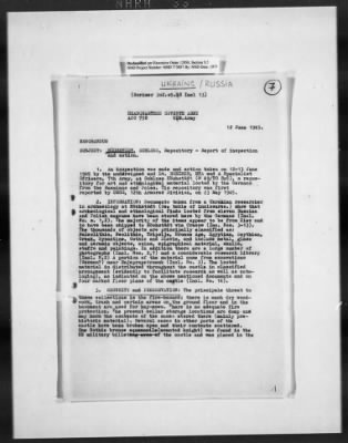 Thumbnail for Restitution Claim Records > Restitution Cases: General Correspondence-Russia Claims, 1945