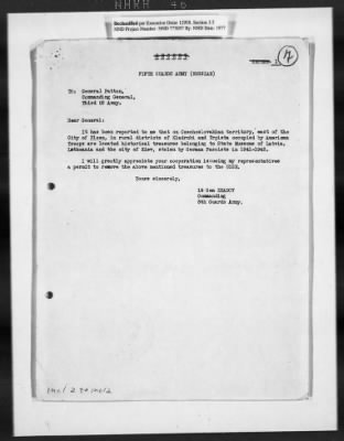 Restitution Claim Records > Restitution Cases: General Correspondence-Russia Claims, 1945