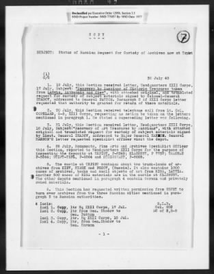 Restitution Claim Records > Restitution Cases: General Correspondence-Russia Claims, 1945