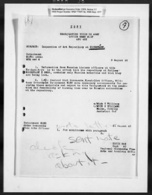 Restitution Claim Records > Restitution Cases: General Correspondence-Russia Claims, 1945