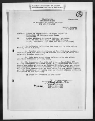 Thumbnail for Restitution Claim Records > Restitution Cases: General Correspondence-Russia Claims, 1945