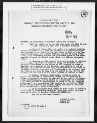 Restitution Claim Records > Restitution Cases: General Correspondence-Russia Claims, 1945