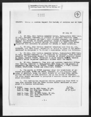 Restitution Claim Records > Restitution Cases: General Correspondence-Russia Claims, 1945