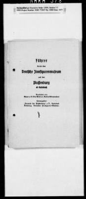 Thumbnail for Records Relating To The Status Of Monuments, Museums, And Archives > Post-War Status Of Museums And Towns: Garmisch-Lohr