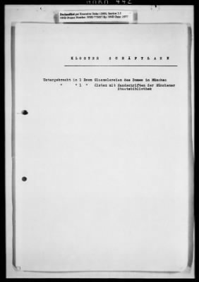 Thumbnail for Records Relating To The Status Of Monuments, Museums, And Archives > Repositories, Correspondence: South Bavaria (Sachrang-Schierling)