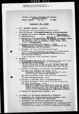 Thumbnail for Records Relating To The Status Of Monuments, Museums, And Archives > Post-War Status Of Museums And Towns: Garmisch-Lohr