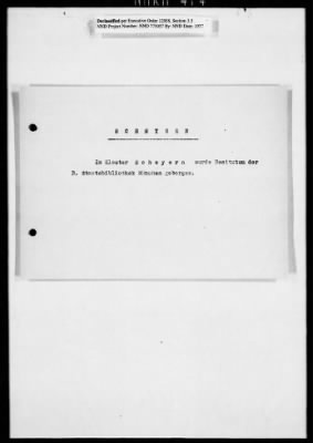 Thumbnail for Records Relating To The Status Of Monuments, Museums, And Archives > Repositories, Correspondence: South Bavaria (Sachrang-Schierling)