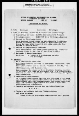 Thumbnail for Records Relating To The Status Of Monuments, Museums, And Archives > Post-War Status Of Museums And Towns: Maihingen-Münnerstadt