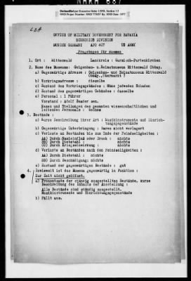 Thumbnail for Records Relating To The Status Of Monuments, Museums, And Archives > Post-War Status Of Museums And Towns: Maihingen-Münnerstadt