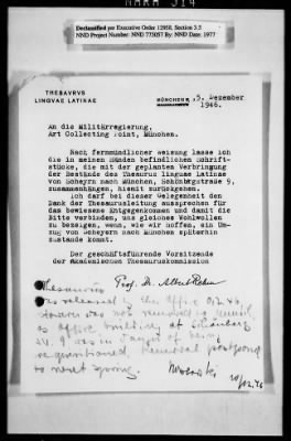 Thumbnail for Records Relating To The Status Of Monuments, Museums, And Archives > Repositories, Correspondence: South Bavaria (Sachrang-Schierling)