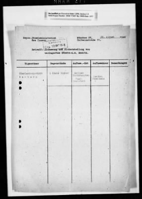 Thumbnail for Records Relating To The Status Of Monuments, Museums, And Archives > Repositories, Correspondence: North Bavaria (Hafenlohr-Irmelshausen)