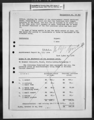 Thumbnail for Restitution Claim Records > Property Declarations: 13345-14087