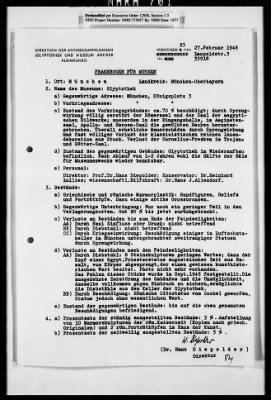 Thumbnail for Records Relating To The Status Of Monuments, Museums, And Archives > Post-War Status Of Museums And Towns: Maihingen-Münnerstadt