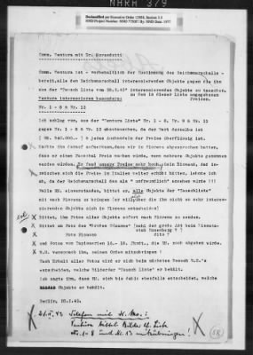 Restitution Research Records > Göring Hermann: Art Exchange With Eugenio Ventura (Italy)