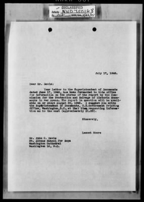 General Correspondence > Correspondence-July-December 1946