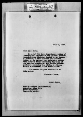 General Correspondence > Correspondence-July-December 1946