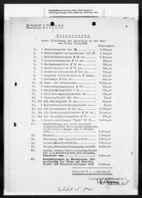 Thumbnail for Reports On Businesses > Basic Source Documents On Dyckerhoff And Widman K.G. GEA Branch