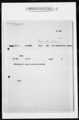 Administrative Records > Military Personnel: O'Brien-Rousseau