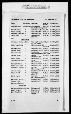 Thumbnail for Administrative Records > Denazification : Fragebogen Clearance Sheets, August 11 1945-January 29, 1946