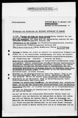 Thumbnail for Administrative Records > Denazification : Fragebogen Clearance Sheets, August 11 1945-January 29, 1946