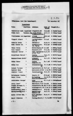 Administrative Records > Denazification : Fragebogen Clearance Sheets, August 11 1945-January 29, 1946