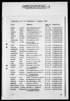 Administrative Records > Denazification : Fragebogen Clearance Sheets, August 11 1945-January 29, 1946