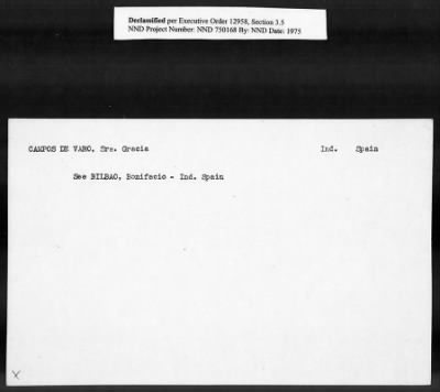 Thumbnail for Card File on Art-Looting Suspects > RECORDS OF THE AMERICAN COMMISSION FOR THE PROTECTION AND SALVAGE OF ARTISTIC AND HISTORIC MONUMENTS IN WAR AREAS (THE ROBERTS COMMISSION), 1943-1946