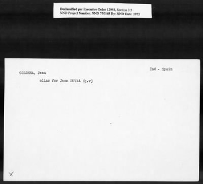 Thumbnail for Card File on Art-Looting Suspects > RECORDS OF THE AMERICAN COMMISSION FOR THE PROTECTION AND SALVAGE OF ARTISTIC AND HISTORIC MONUMENTS IN WAR AREAS (THE ROBERTS COMMISSION), 1943-1946